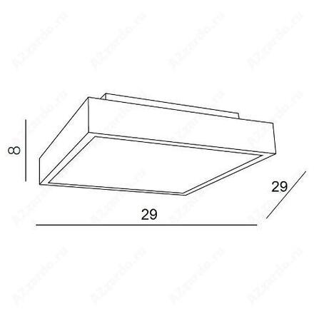 LED Koupelnové stropní přisazené svítidlo AZzardo Asteria 30 chrome 3000K AZ2073 24W 950lm 3000K IP44 29cm chromové