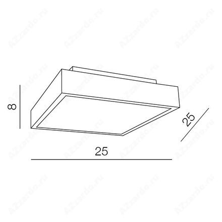 LED Koupelnové stropní přisazené svítidlo AZzardo Asteria 25 chrome 4000K AZ2478 18W 670lm 4000K IP44 25cm chromové