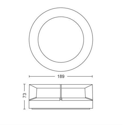 LED Venkovní nástěnné svítidlo Actea 17390/30/P0 černé 2700K