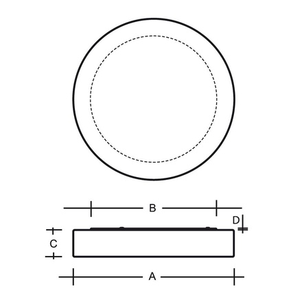 LUCIS stropní a nástěnné svítidlo ZERO IP44 18,1W LED 3000K sklo opál PS13.K1.Z330