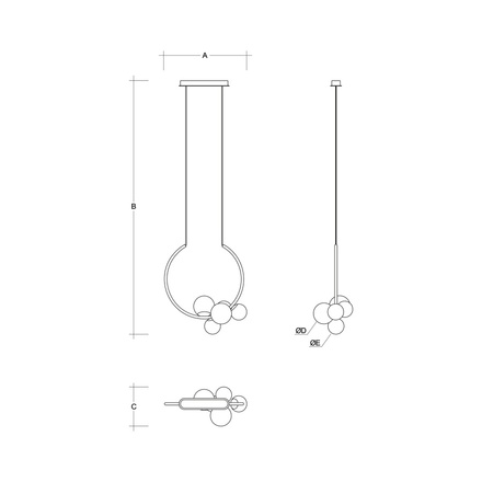 LUCIS závěsné svítidlo OHM 29W LED 3000K sklo bílá opál ZL2.L1.O55.60