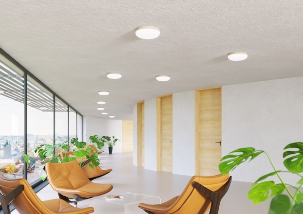 LUCIS stropní a nástěnné svítidlo PRIMA 36W LED 3000K sklo argento dorato opál DALI BS34.K1.P34.70M DALI2