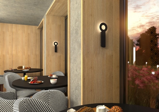 VÝPRODEJ VZORKU LUCIS nástěnné svítidlo INFINITY UNO 10,4W LED 3000K černá S4.K1.IN.61