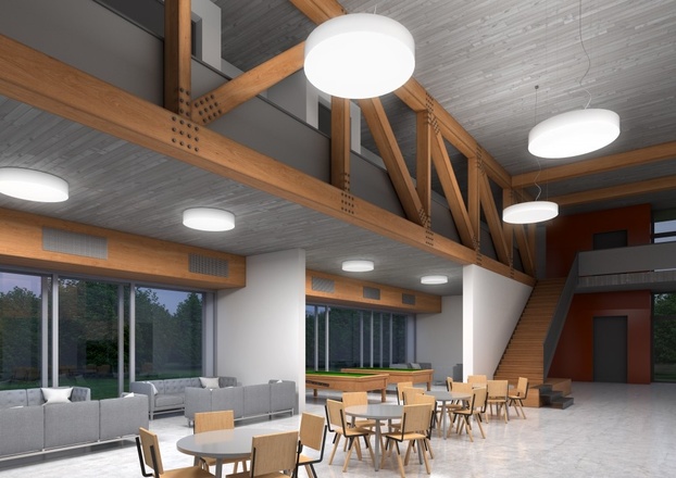 LUCIS závěsné svítidlo IZAR R MAX 86,7W LED 3000K akrylátové sklo bílá DALI ZL4.IR.L3.1200M.91M DALI2