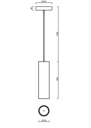 OSMONT 68403 KUMA S2 závěsné skleněné svítidlo černá / bílá IP20 3000 K 41W LED DALI