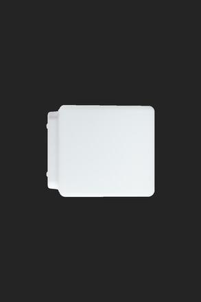 OSMONT 41616 NEVA 2 stropní/nástěnné skleněné svítidlo bílá IP43 2x60W E27