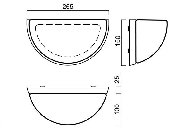 OSMONT 59450 NELA DL1 nástěnné skleněné svítidlo bílá IP43 3000 K 8W LED