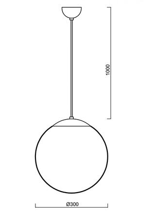 OSMONT 60334 ADRIA S2 závěsné skleněné svítidlo bílá IP40 3000 K 20W LED