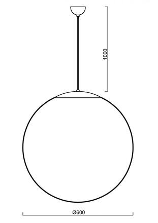 OSMONT 60366 ADRIA S5 závěsné skleněné svítidlo bílá IP40 3000 K 48W LED