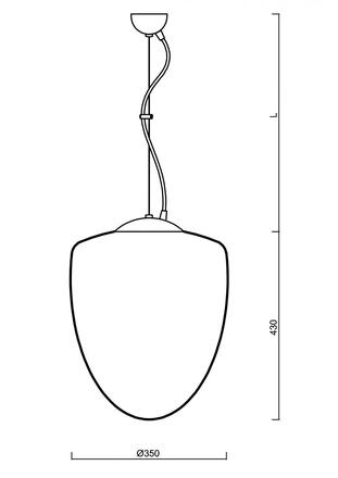 OSMONT 60420 ASTRA L závěsné skleněné svítidlo bílá IP40 3000 K 27W LED