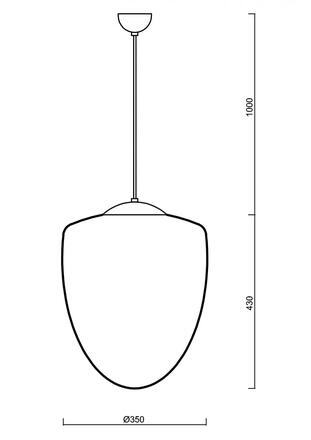 OSMONT 60436 ASTRA S závěsné skleněné svítidlo bílá IP40 3000 K 27W LED