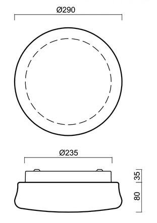 OSMONT 61440 RANA stropní/nástěnné skleněné svítidlo bílá IP44 3000 K 10W LED