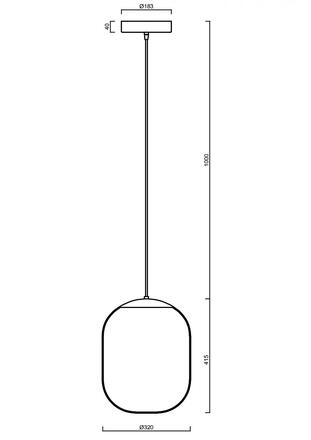 OSMONT 62380 TANIA S1 HP závěsné skleněné svítidlo bílá IP40 3000 K 52W LED