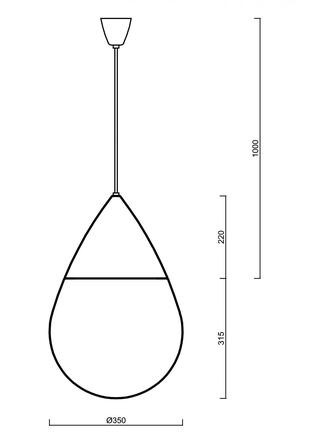 OSMONT 63565 DANAE S závěsné skleněné svítidlo bílá IP40 4000 K 2x20/9W LED