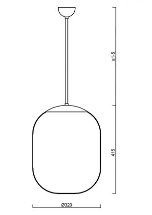 OSMONT 66390 TANIA P1 závěsné skleněné svítidlo bílá IP40 3000 K 27W LED