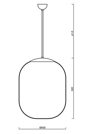 OSMONT 66440 TANIA P2 závěsné skleněné svítidlo bílá IP40 3000 K 41W LED