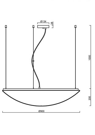 OSMONT 66851 TITAN L5 závěsné plastové svítidlo bílá IP40 4000 K 98W LED