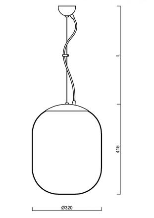 OSMONT 67300 TANIA L1 závěsné skleněné svítidlo bílá IP40 3000 K 27W LED