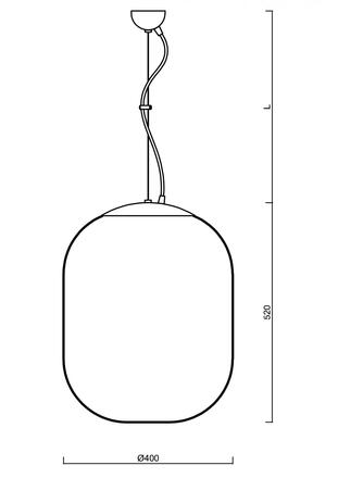 OSMONT 67322 TANIA L2 závěsné skleněné svítidlo bílá IP40 3000 K 41W LED DALI