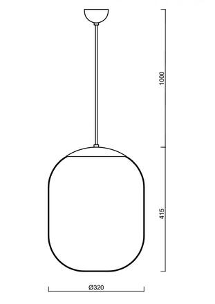 OSMONT 67350 TANIA S1 závěsné skleněné svítidlo bílá IP40 3000 K 27W LED