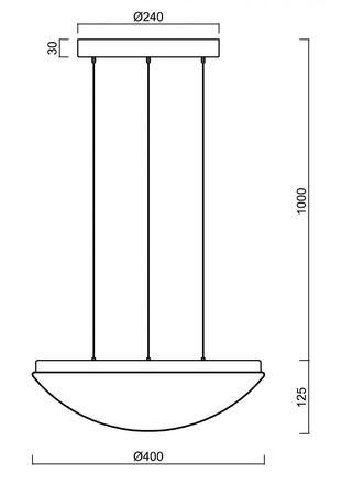 OSMONT 68000 TITAN LE2 závěsné plastové svítidlo bílá IP40 3000 K 27W LED