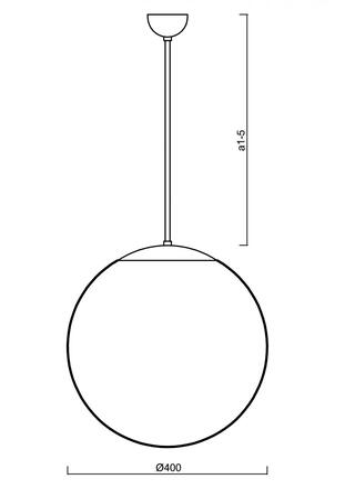 OSMONT 68321 ADRIA P3 závěsné skleněné svítidlo nerez broušená / bílá IP40 3000 K 27W LED nouzové kombinované 1 h