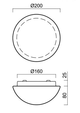 OSMONT 47095 AURA 6 stropní/nástěnné skleněné svítidlo bílá IP44 4000 K 1W LED