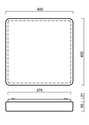 OSMONT 53423 TILIA 2 stropní/nástěnné plastové svítidlo IP54 3000 K 33W LED