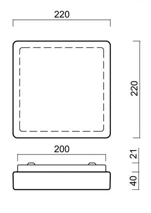 OSMONT 56850 TILIA 1A stropní/nástěnné plastové svítidlo IP54 4000 K 11W LED