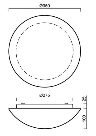 OSMONT 59010 AURA 3 stropní/nástěnné skleněné svítidlo bílá IP43 3000 K 14W LED HF