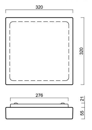 OSMONT 59105 LIBRA 1 stropní/nástěnné skleněné svítidlo bílá IP44 3000 K 19W LED