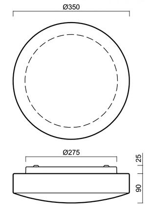 OSMONT 59139 EDNA 3 stropní/nástěnné skleněné svítidlo bílá IP43 3000 K 14W LED