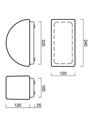 OSMONT 59237 NEVA 1 stropní/nástěnné skleněné svítidlo bílá IP43 3000 K 8W LED