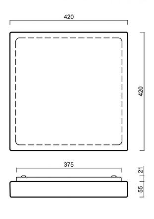 OSMONT 59618 LIBRA 2 stropní/nástěnné skleněné svítidlo bílá IP44 4000 K 27W LED