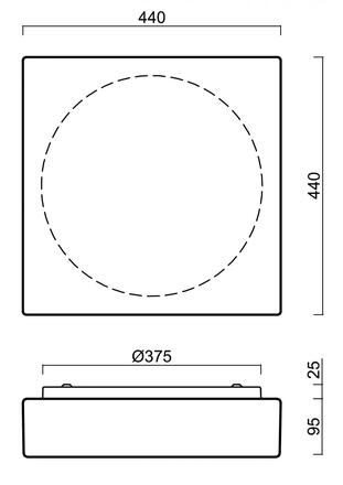 OSMONT 63091 LINA 7 stropní/nástěnné skleněné svítidlo bílá IP43 2700-6500 K 32W LED