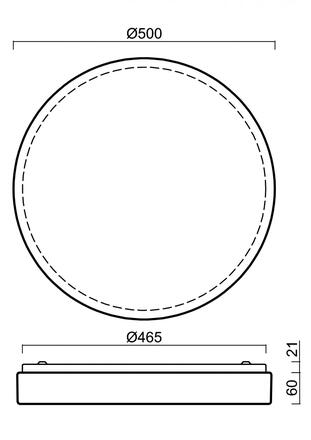 OSMONT 63163 DELIA 3 stropní/nástěnné plastové svítidlo IP54 2700-6500 K 49W LED