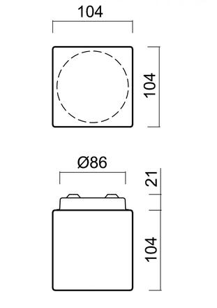 OSMONT 67095 APUS 1 stropní/nástěnné skleněné svítidlo bílá IP44 3000 K 2W LED