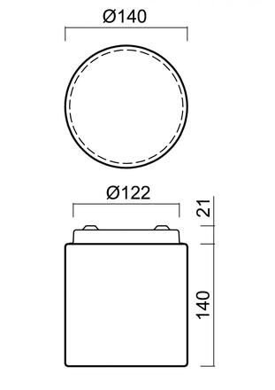 OSMONT 67099 ALKOR 2 stropní/nástěnné skleněné svítidlo bílá IP44 3000 K 5W LED