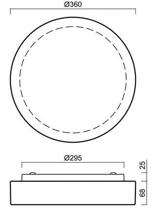 OSMONT 68060 ELSA 3 stropní/nástěnné skleněné svítidlo bílá IP44 3000 K 14W LED