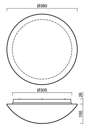 OSMONT 70372 AURA 10 IP stropní/nástěnné skleněné svítidlo bílá IP65 3000 K 14W LED