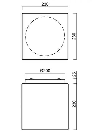 OSMONT 70415 APUS 4 stropní/nástěnné skleněné svítidlo bílá IP44 3000 K 20W LED