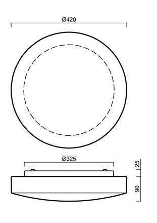 OSMONT 71299 EDNA 4 stropní/nástěnné skleněné svítidlo bílá IP43 2700-6500 K 27W LED