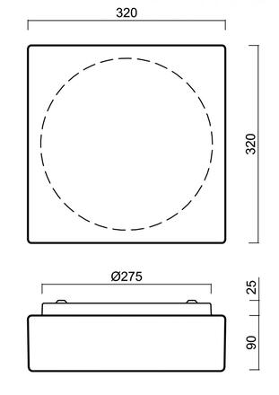 OSMONT 71313 LINA 3 stropní/nástěnné skleněné svítidlo bílá IP43 3000/4000 K 14W LED