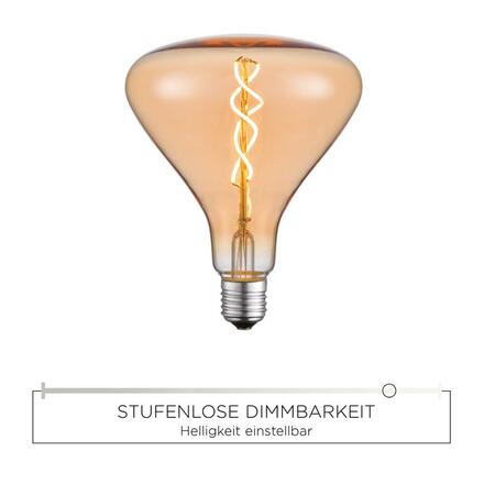LEUCHTEN DIRECT LED Filament, dekorativní žárovka, 6W E27 3000K DIM 08453 LD 08453