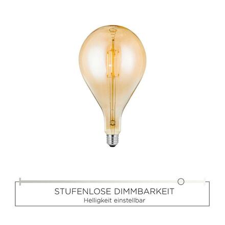 LEUCHTEN DIRECT LED Filament, obří kapka, 4W E27 3000K DIM 08460 LD 08460