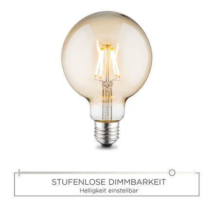 LEUCHTEN DIRECT LED Filament Globe, E27, průměr  95mm 4W 3000K DIM 08466 LD 08466