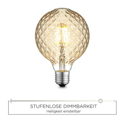 LEUCHTEN DIRECT LED Filament, dekorativní Globe, 4W E27 průměr  95mm 3000K DIM 08468 LD 08468