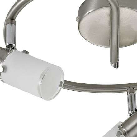 LEUCHTEN DIREKT is JUST LIGHT LED stropní svítidlo, kruhové, ocel, sklo, 3-ramenné 3000K LD 11933-55