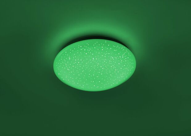 LEUCHTEN DIREKT is JUST LIGHT LED stropní svítidlo, hvězdné nebe, průměr  26cm RGB+3000K LD 14241-16