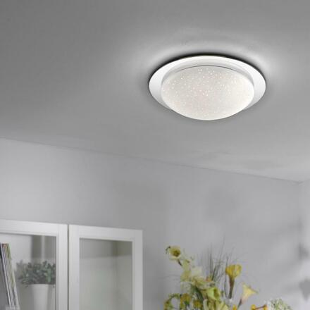 LEUCHTEN DIREKT is JUST LIGHT LED stropní svítidlo, sklo, chrom, kruhové, 38cm 2700-5000K LD 14331-17